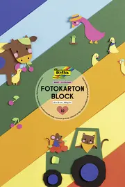 folia Bloc de carton de bricolage, A3, couleurs