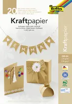 folia Bloc de papier kraft, A4, 20 feuilles, assorti