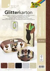 folia Carton à paillettes "Classic", 240 x 340 mm, 300 g/m2