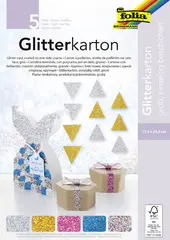 folia Carton à paillettes "GROS", 174 x 245 mm, 300 g/m2