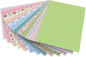 folia Carton à motif "romantique", 500 x 700 mm, 270 g/m2