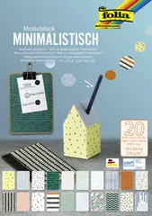 folia Bloc de papier à motifs "Minimaliste", 240 x 340 mm