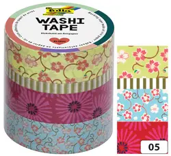 folia Rubans autocollants déco Washi-Tape BLUMENREIGEN