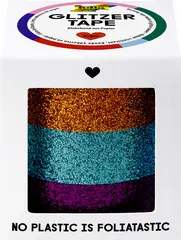 folia Ruban adhésif "Glitter-Tape", cuivre/turquoise/violet