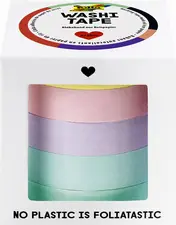 folia Ruban adhésif décoratif Washi-Tape UNIPASTEL, kit de 5