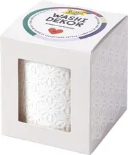 folia Bordure décorative décor Washi "FLEURS", blanc