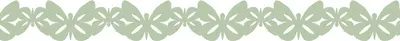 folia Bordure décorative décor Washi "PAPILLONS", vert