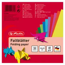 herlitz Papier origami, 200 x 200 mm, assorti