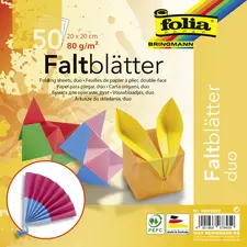 folia Feuille à plier "DUO", 100 x 100 mm, 50 feuilles