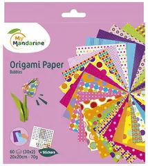 My Mandarine Feuilles à plier Origami Paper "Bubbles