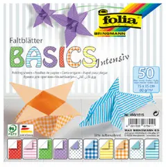 folia Papiers pour le pliage "Basic Intensiv", 150 x 150 mm