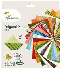 My Mandarine Feuilles à plier Origami Paper "Nature