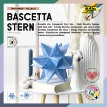 folia Feuilles pliables étoile Bascetta, 150 x 150 mm, bleu