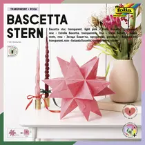 folia Feuille de papier à plier Etoile Bascetta, rose