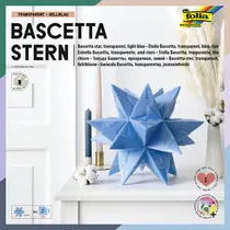 folia Feuille de papier à plier Etoile Bascetta, bleu clair