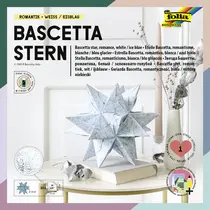 folia Feuilles de papier pliable étoile Bascetta, bleu glace
