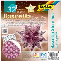 folia Feuilles de papier pliable étoile Bascetta, violet /