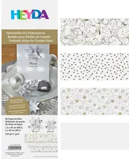 HEYDA Bande de papier à plier pour mini-étoiles, blanc