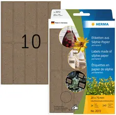 HERMA Étiquette polyvalente silphie, diamètre: 32 mm, brun