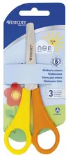 WESTCOTT Ciseaux de bricolage pour enfants, jaune/orange