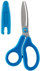 PLUS JAPAN Ciseaux pour enfants FITCUTCURVE KIDS, rond, bleu