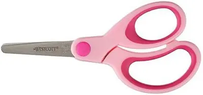 WESTCOTT Ciseaux Kids Softgrip, rond, 130 mm, rose