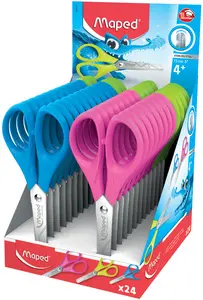 Maped Ciseaux Pulse, longueur: 130 mm, présentoir de 24