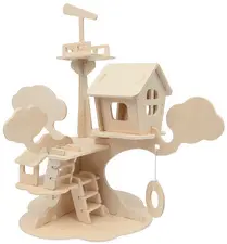 Marabu KiDS Puzzle 3D "Cabane dans l'arbre", 37 pièces
