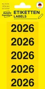 AVERY Zweckform Ordner-Inhaltsschild "2026", 60x26 mm, gelb