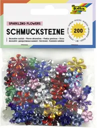 folia Pierres precieuses "fleurs" assorti tailles / couleurs