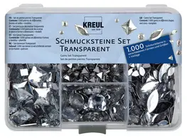 KREUL Set de pierres décoratives "Transparent