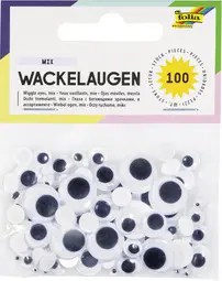 folia Yeux vacillants, non autocollants, tailles assorties
