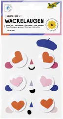folia Oeil vacillant HEARTS, taille: L, autocollant