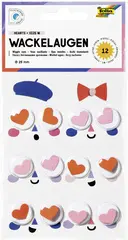 folia Oeil vacillant HEARTS, taille: M, autocollant