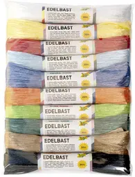 folia Raphia artificiel brillant, 40 mm x 30 m, couleurs