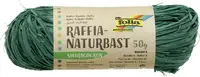 folia Raphia naturel, 50 g, vert émeraude