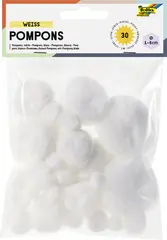 folia Pompons, 30 pièces, blanc