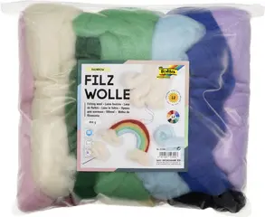 folia Laine feutrée "RAINBOW", 350 g, assortie