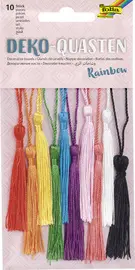 folia Glands décoratifs "RAINBOW", assorti de 10