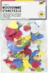 folia Pièces estampées caoutchouc mousse, 150 pièces assorti