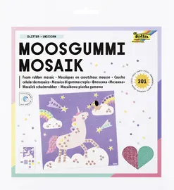 folia Mosaïque en caoutchouc mousse "UNICORN", 301 pièces