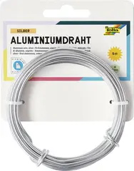 folia Fil de bricolage en aluminium, 2 mm x 5 m, argent