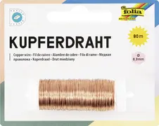 folia Fil de laiton/or, 0,3 mm x 80 m, en laiton, doré