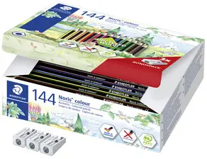 STAEDTLER Crayon de couleur Noris Colour,boîte carton de 144
