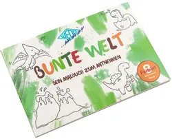 WEDO Malbuch BUNTE WELT, inkl. Farben & Pinsel, 3er Set
