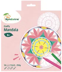 My Mandarine Carnet de coloriage "Graffy Pop Mandala