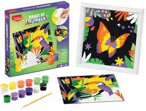 Maped Creativ Coffret de peinture au numéro Toucan/Papillon