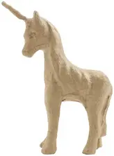 décopatch Support en papier mâché "Licorne 2", 165 mm
