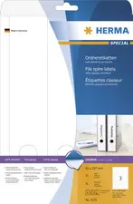 HERMA Etiquette dos de classeur SPECIAL, 61 x 297 mm, blanc