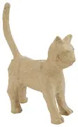 décopatch Support en papier mâché "Chat", 130 mm
